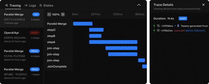Stats and Logs Animation